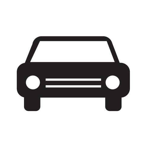 Ilustración de vector de icono de coche