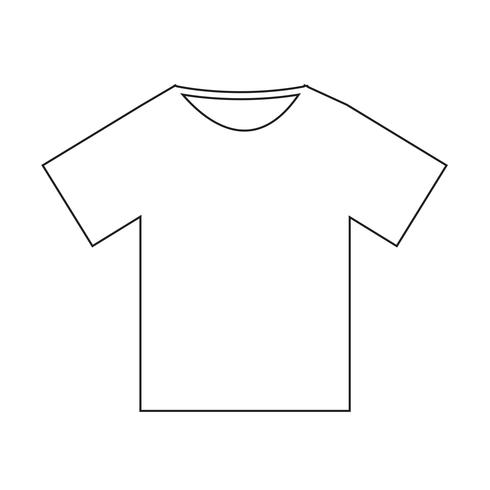 Icono de camiseta ilustración vectorial vector