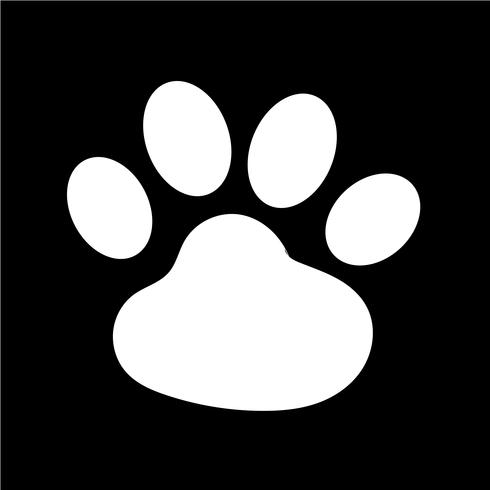 animal footprint icon Vector Illustration