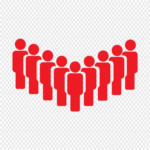 People sign icon vector illustration