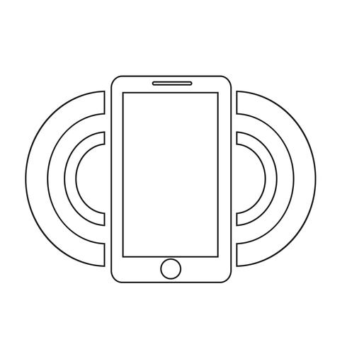 icono de teléfono inteligente ilustración vectorial vector