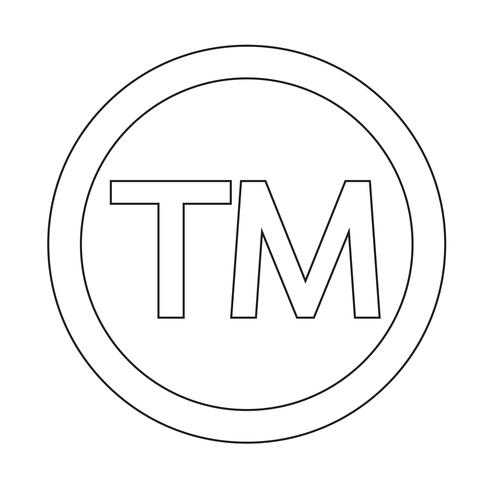 Trademark Symbol icon Vector Illustration