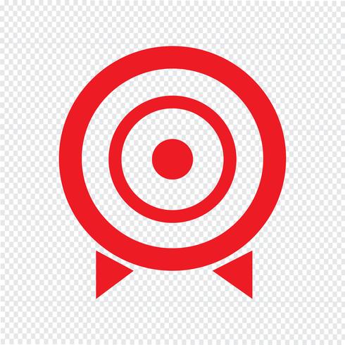 Target icon vector illustration