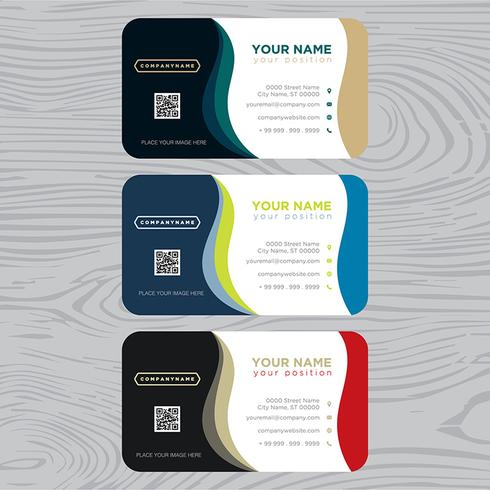 Colorful Business Card Collection vector