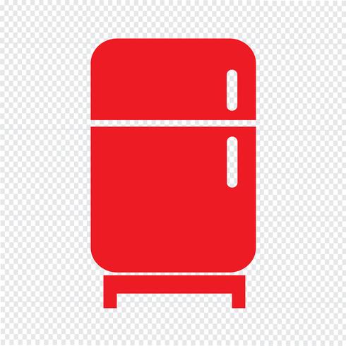 Icono de refrigerador ilustración vectorial vector