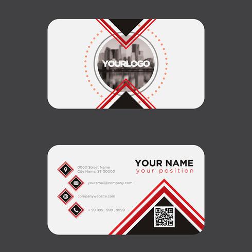 Abstract Shapes Business Card vector