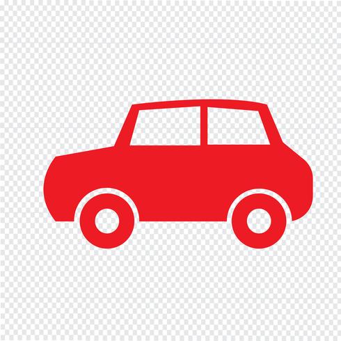 Ilustración de vector de icono de coche