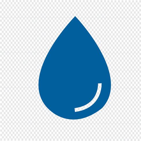 Ilustración de vector de icono de gota de agua