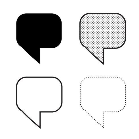 Speech bubbles Icon vector