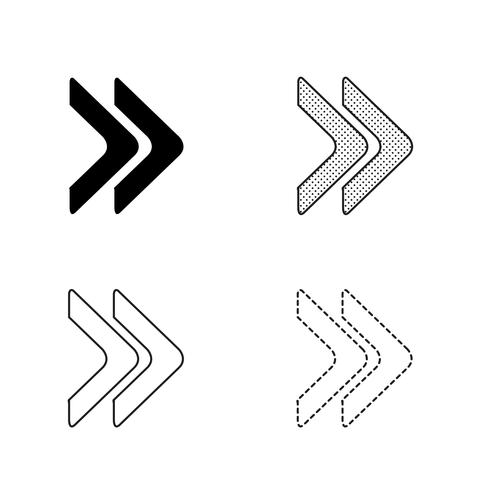 Vector arrow icon illustration