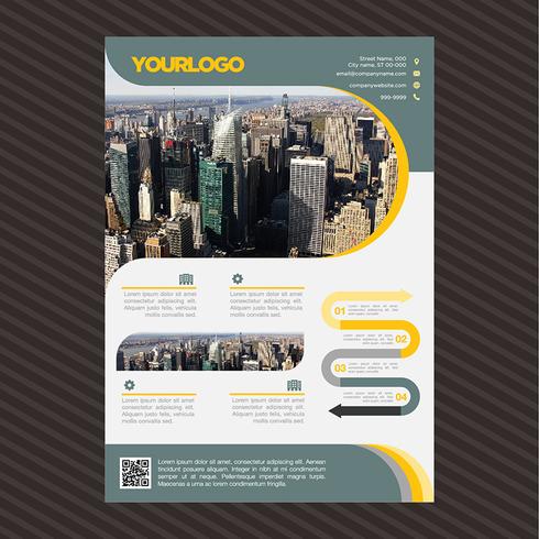 Professional Business Brochure Template vector