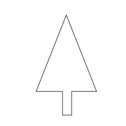 Christmas tree icon vector illustration