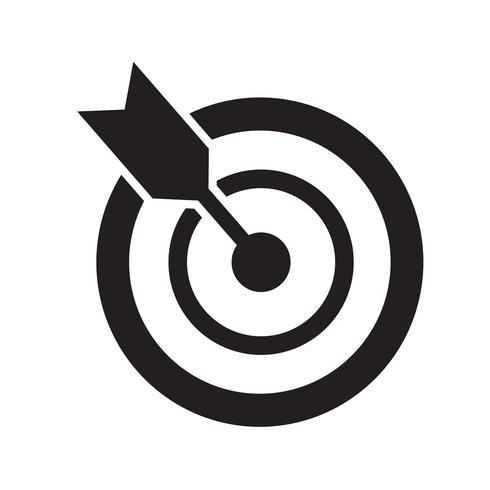 Target icon vector illustration