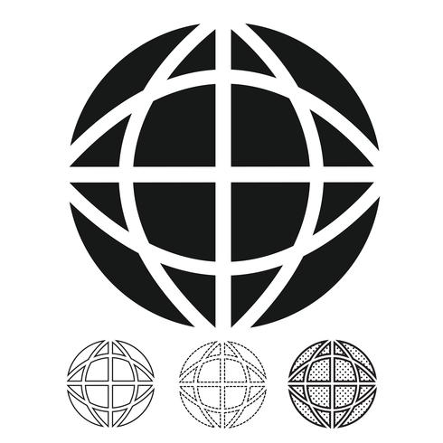 Globe vector icon