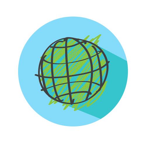 Icono de vector de tierra globo