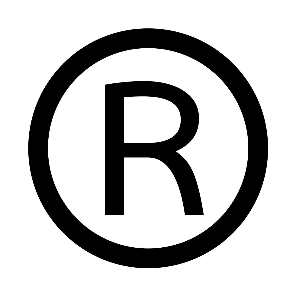 Icono de marca registrada ilustración vectorial 582611 Vector en Vecteezy