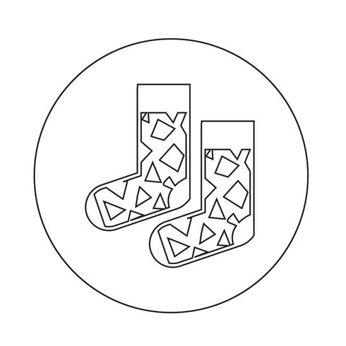 Sock icon vector