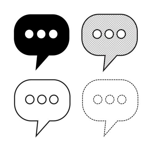 Speech bubbles Icon vector