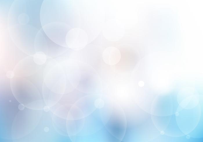 Abstract blue blurred beautiful background with bokeh lights. vector