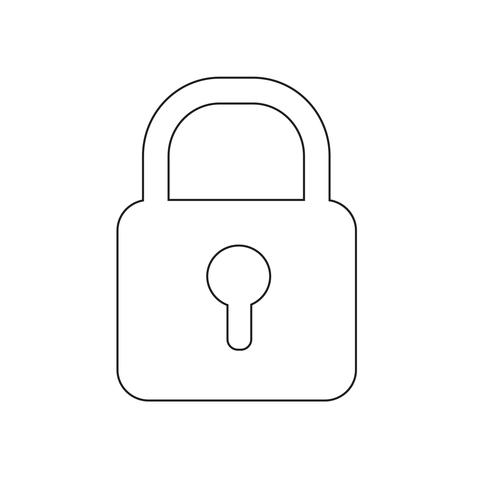 Lock icon vector illustration