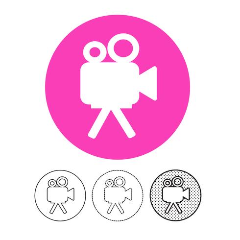 video camera icon vector