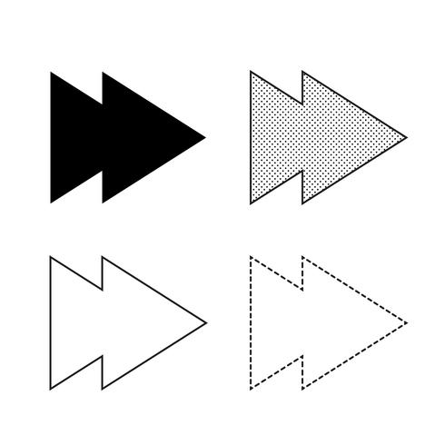 Vector arrow icon illustration