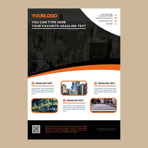 Professional Business Brochure Template vector