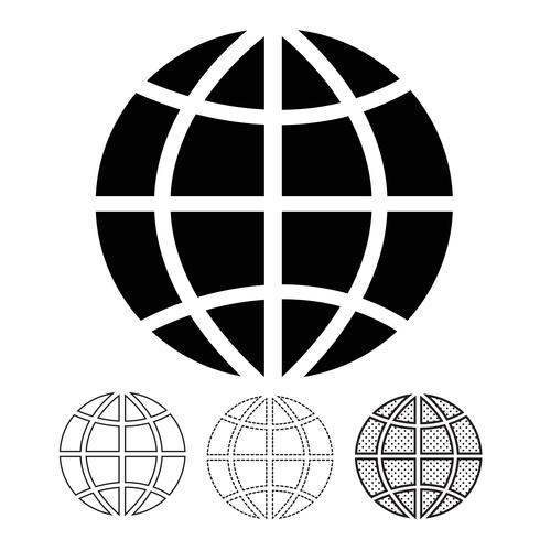 Icono de vector de globo