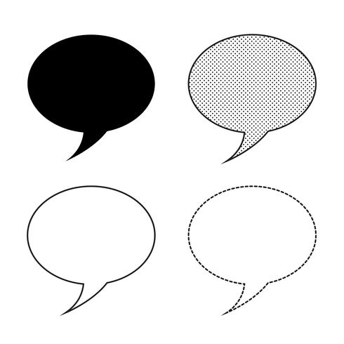 Speech bubbles Icon vector