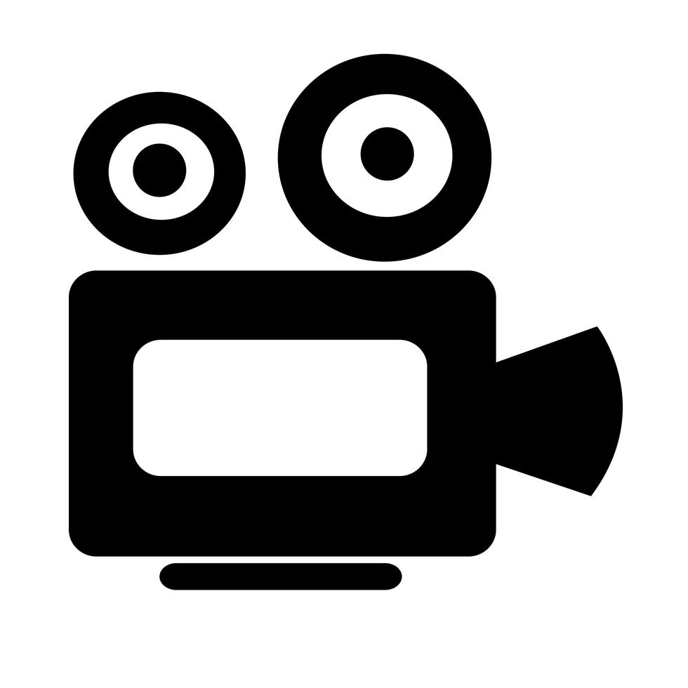 Cinema camera icon 582760 Vector Art at Vecteezy