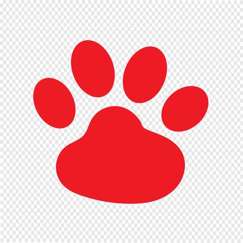 Download animal footprint icon Vector Illustration 582768 Vector Art at Vecteezy