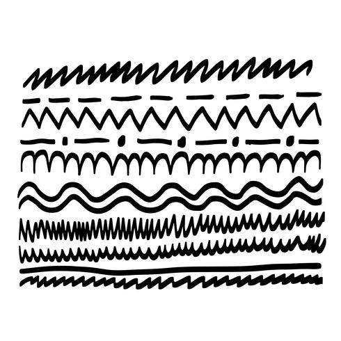 hand drawn line stroke vector