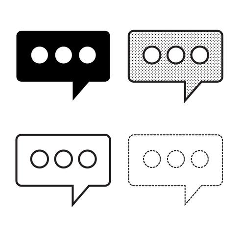 Speech bubbles Icon vector