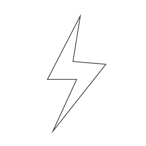 Lightning icon Vector Illustration