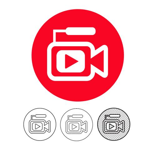 video camera icon vector