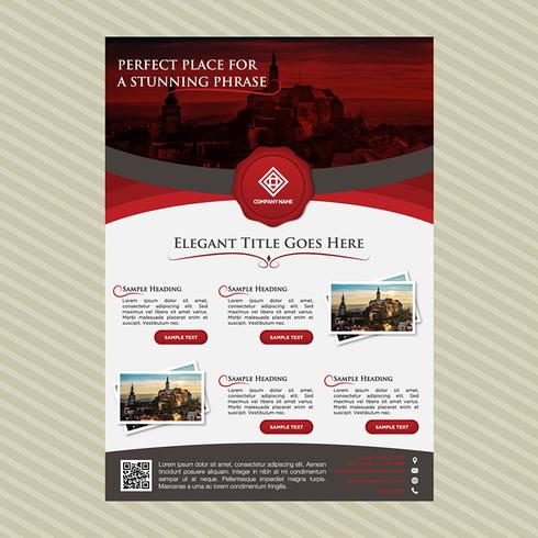 Professional Business Brochure Template vector