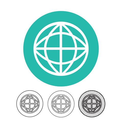 Globe vector icon