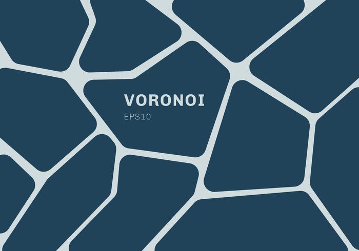 Abstract dark blue voronoi diagram background. Geometric Mosaic backdrop and wallpaper. vector