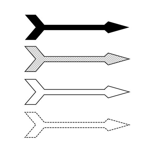 Vector arrow icon illustration 