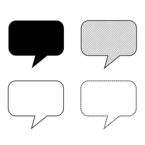 Speech bubbles Icon vector