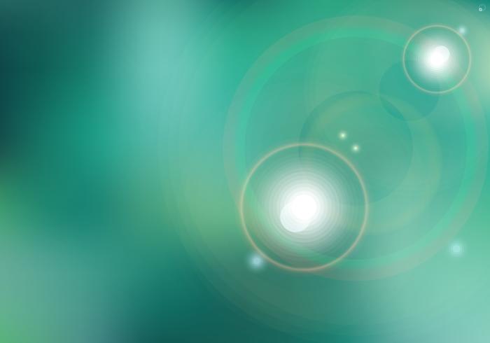 Abstract sunset or sunrise and sun shining blurred green background with flare. vector