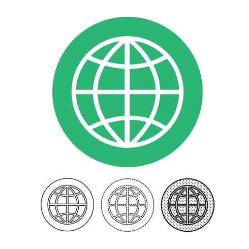 Globe vector icon