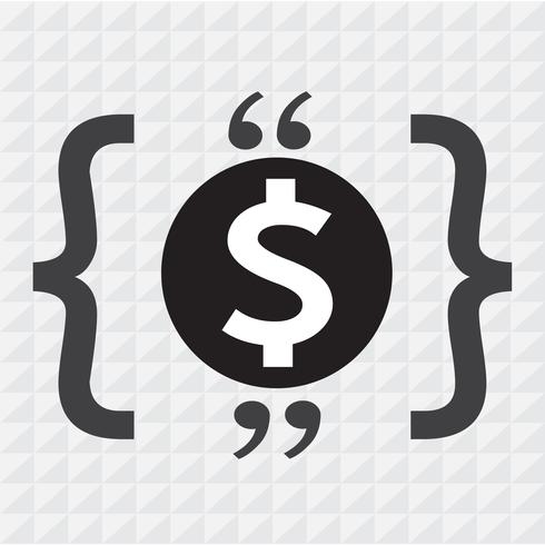 Dollar sign money icon vector