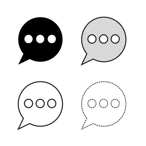 Speech bubbles Icon vector