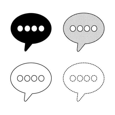 Speech bubbles Icon vector