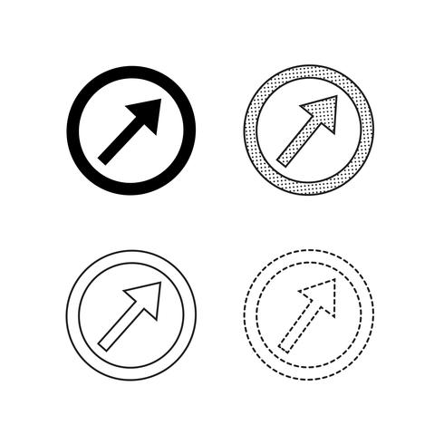 Vector arrow icon illustration 