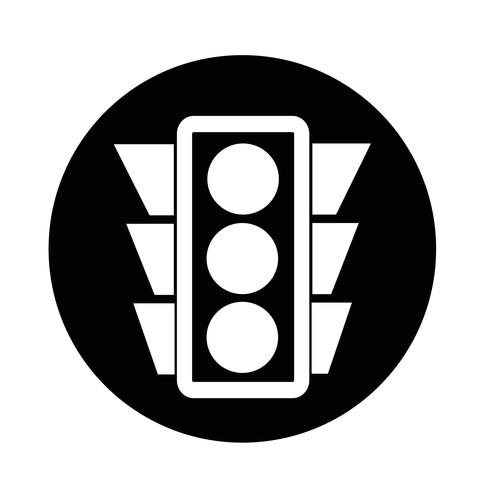 Traffic light icon vector