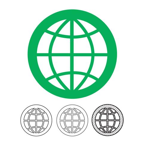 Globe vector icon