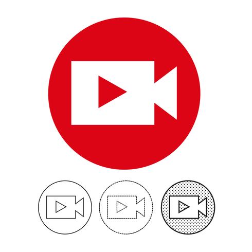 video camera icon vector