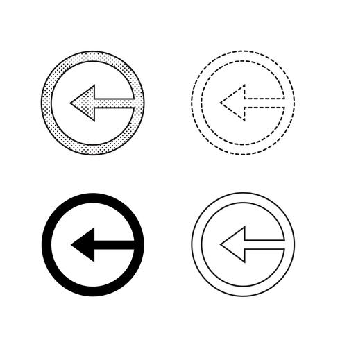 Vector arrow icon illustration 